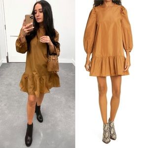 COPY - Cinq á Sept Jackie Ruffle Trim Minidress size L